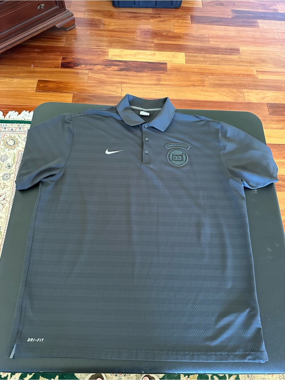 Nike Oregon Ducks Dri-FIT Men's Polo Shirt - Dark Gray Size XXL